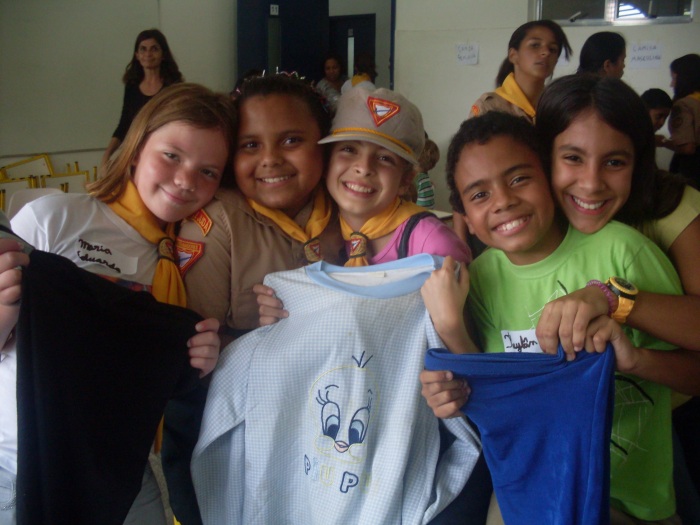 Crianças voluntárias